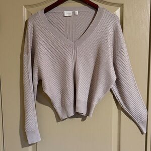 NEW V-Neck Ribbed Sweater